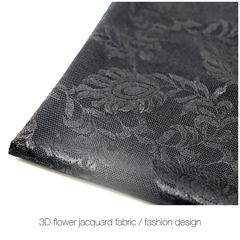 Nylon spandex jacquard mesh tricot fabric for underwear